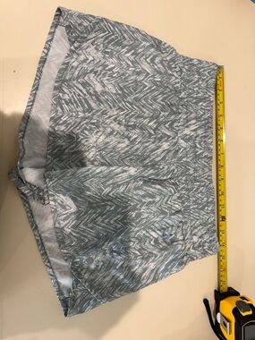 RBX teal Green Chevron-Print Athletic Skort